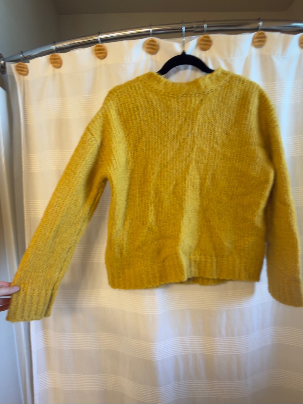 Maeve Anthropologie Yellow Bunny Cardigan Sweater - Picture 5 of 6